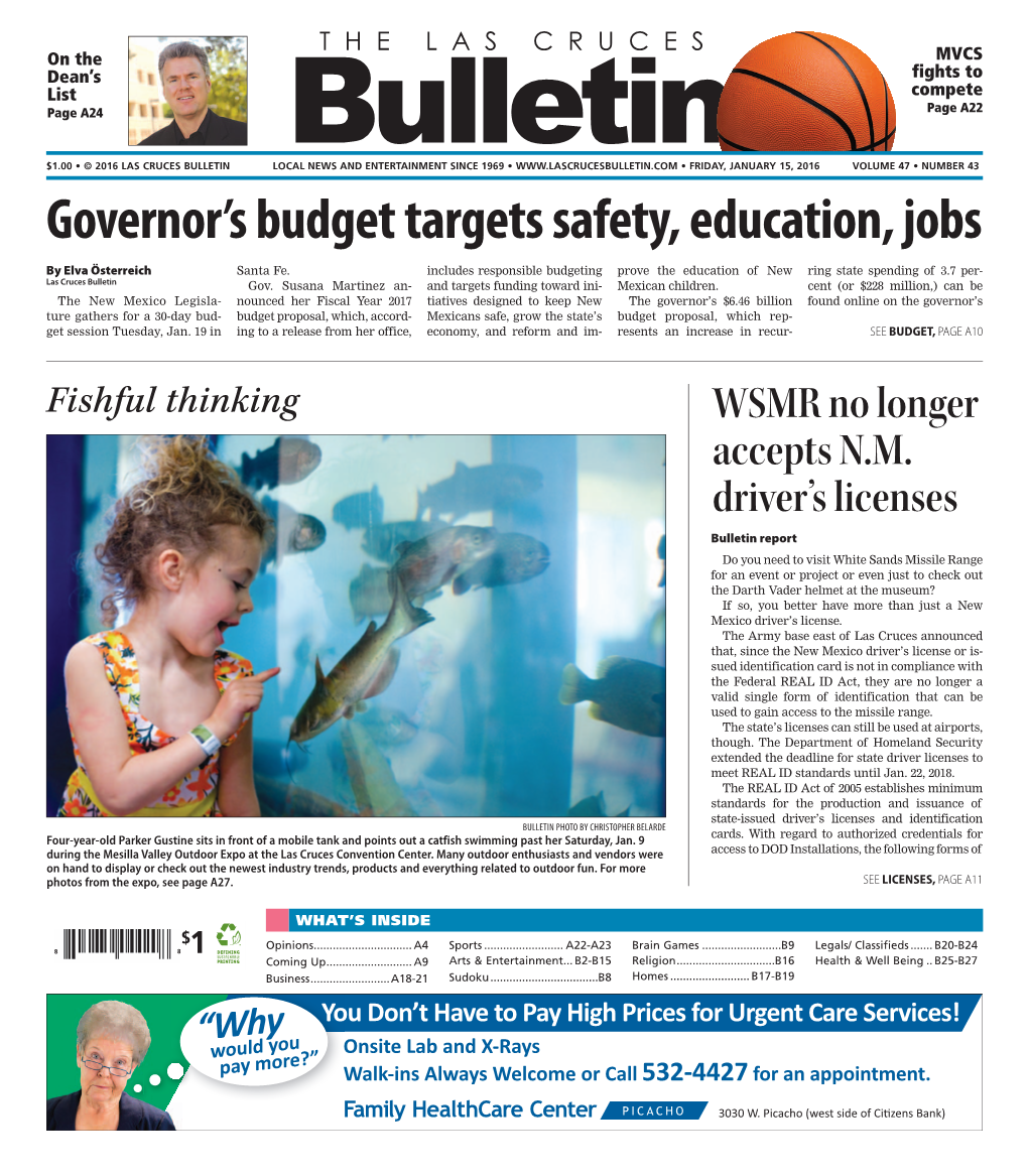 Governor's Budget Targets Safety, Education, Jobs