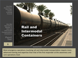 Rail and Intermodal Containers