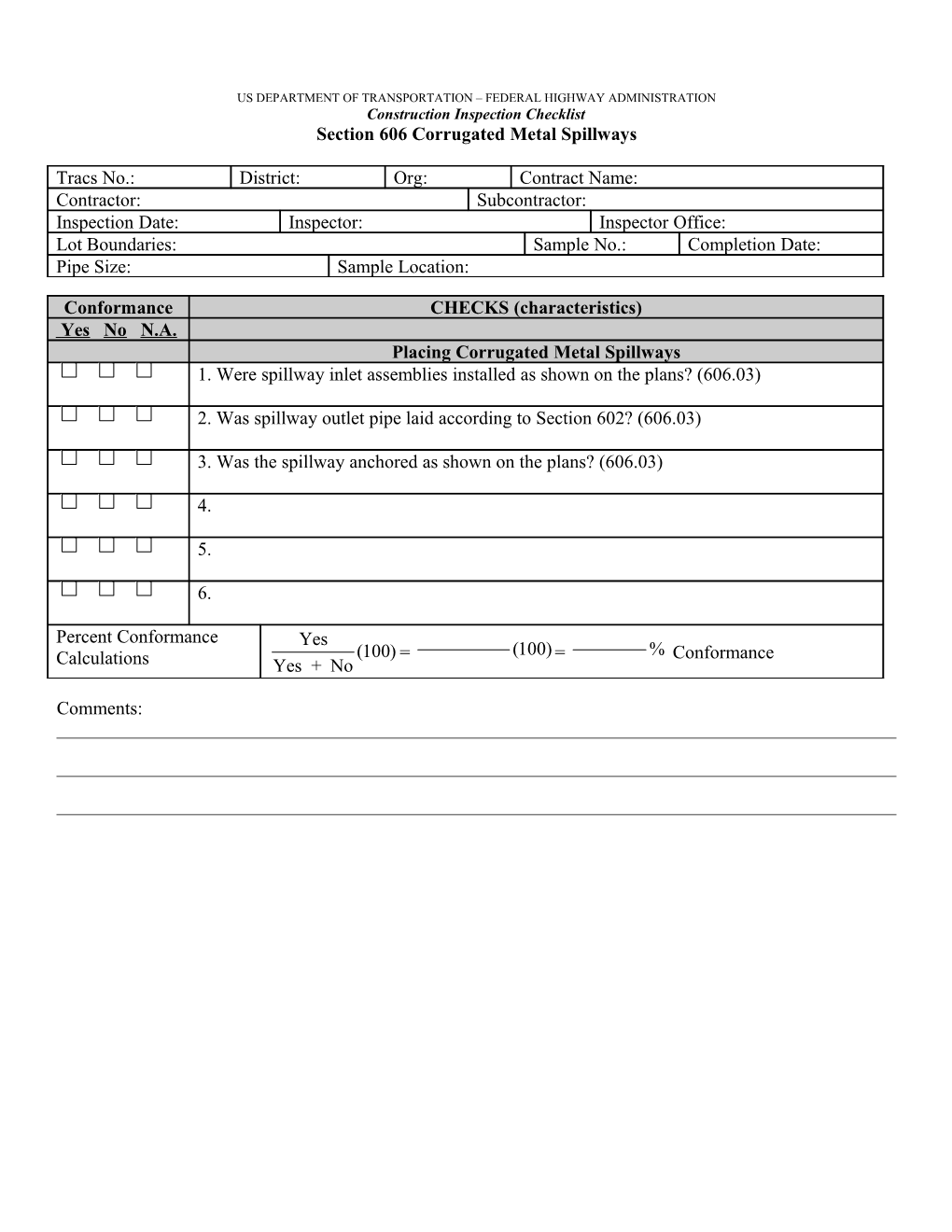 US Department of Transportaion- Federal Highway Administration