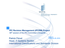 IPC Revision Manadgement (IPCRM) Project
