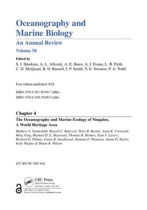 Oceanography and Marine Biology an Annual Review Volume 58