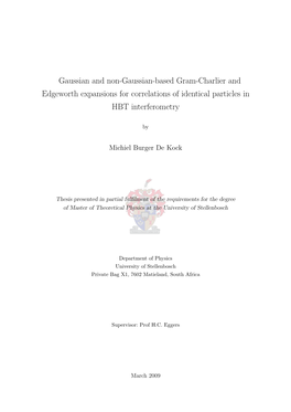 Gaussian and Non-Gaussian-Based Gram-Charlier and Edgeworth Expansions for Correlations of Identical Particles in HBT Interferometry