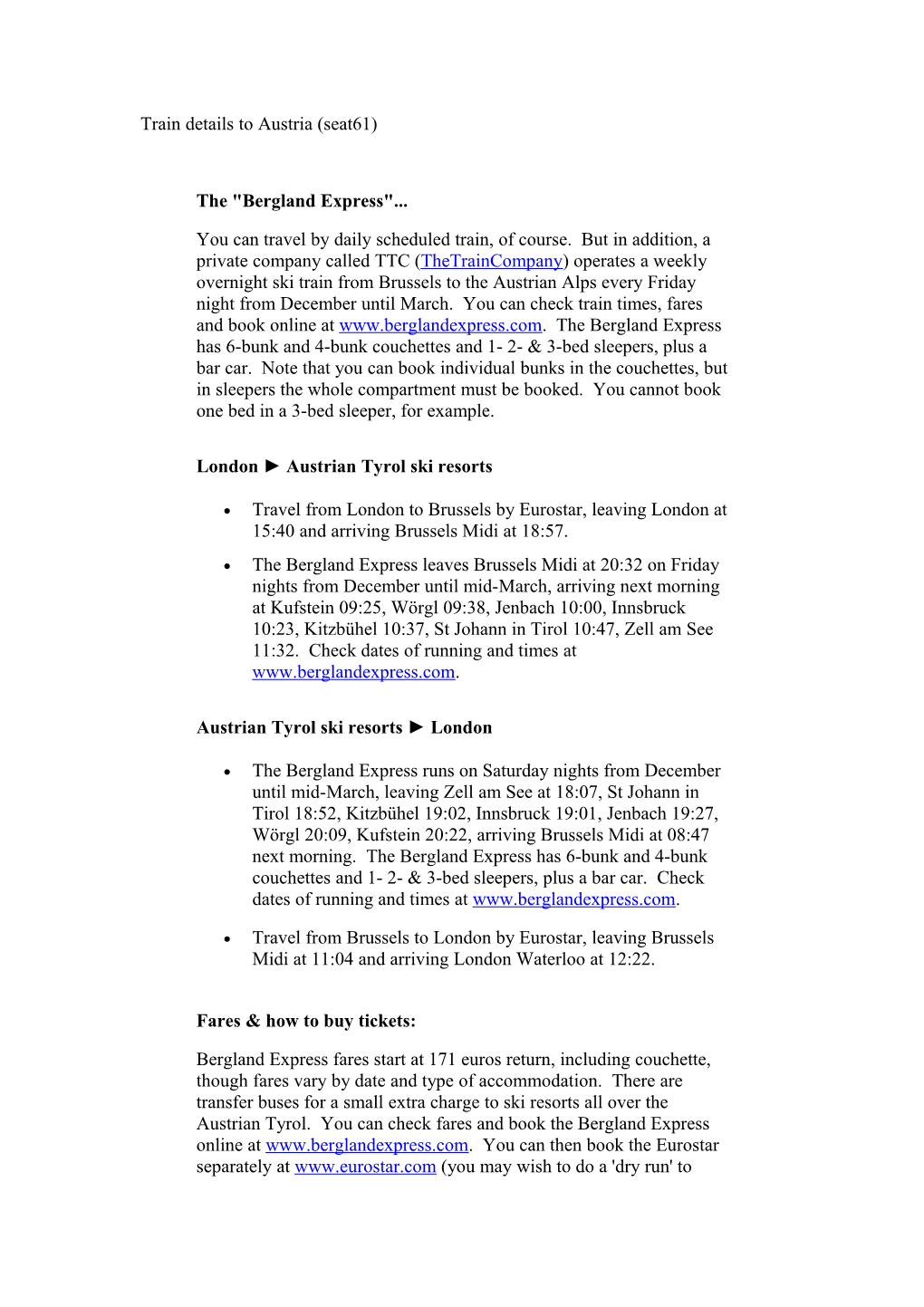 Train Details to Austria (Seat61)