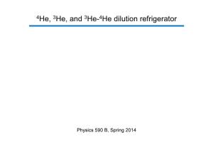 4He, 3He, and 3He-4He Dilution Refrigerator