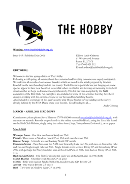 The Hobby 145 – Published May 2016