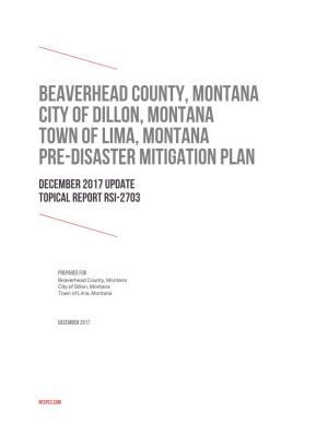 Beaverhead County, City of Dillon and Town of Lima, the Updated Plan in 2009, and the Current Update