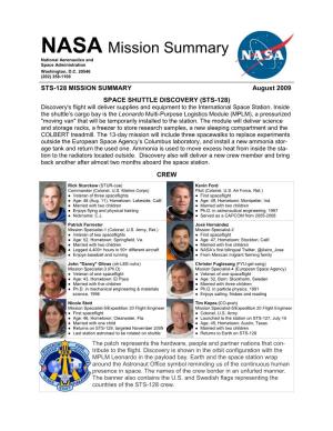 STS128 Fact Sheet.Pub