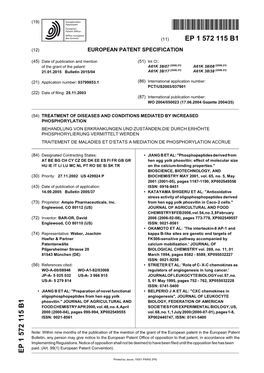 Treatment of Diseases and Conditions Mediated By