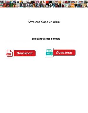 Arms and Cops Checklist