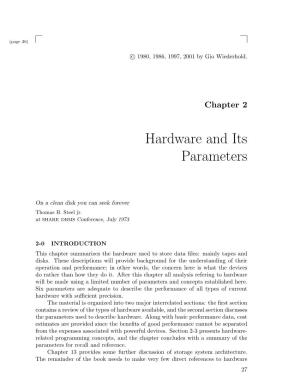 Hardware and Its Parameters