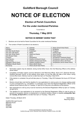 Parish Elections