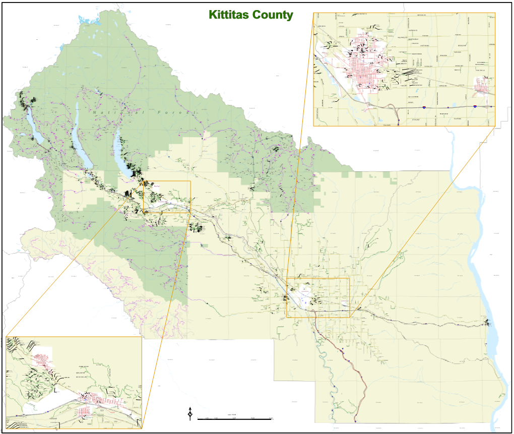 Kittitas County Road Map