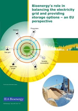 Bioenergy's Role in Balancing the Electricity Grid and Providing Storage Options – an EU Perspective