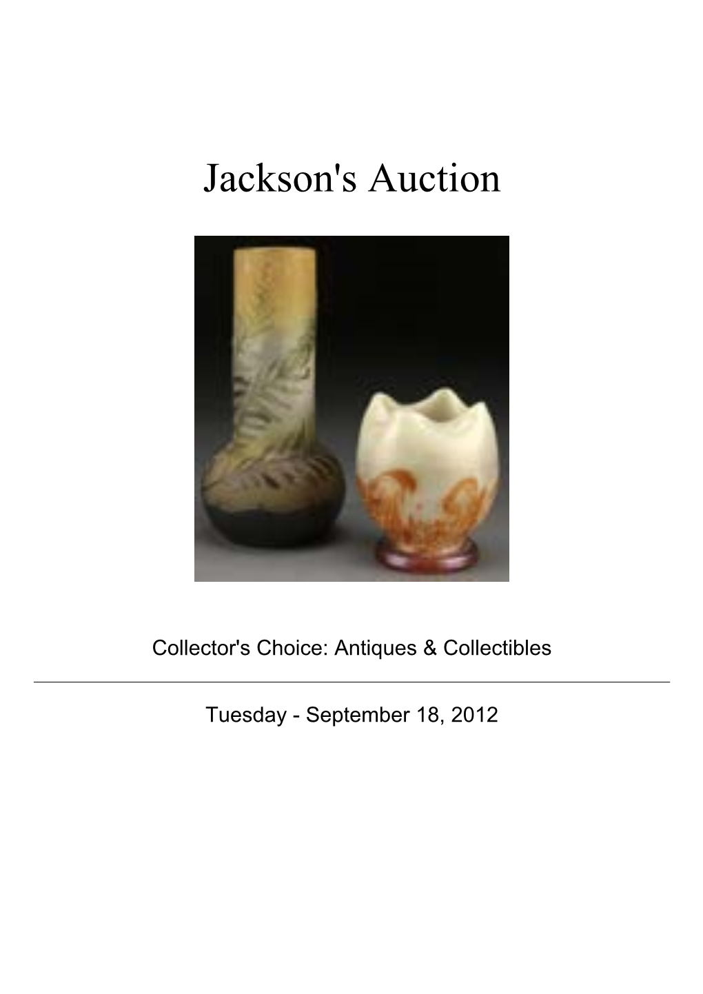 Jackson's Auction