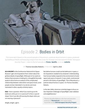 Episode 2: Bodies in Orbit