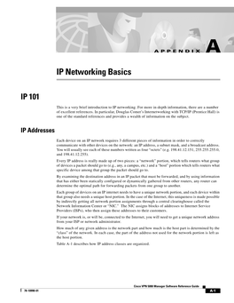 IP Networking Basics