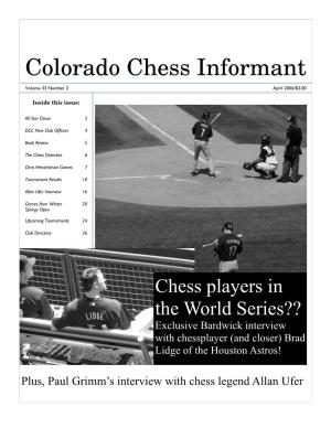 Colorado Chess Informant 1-2006