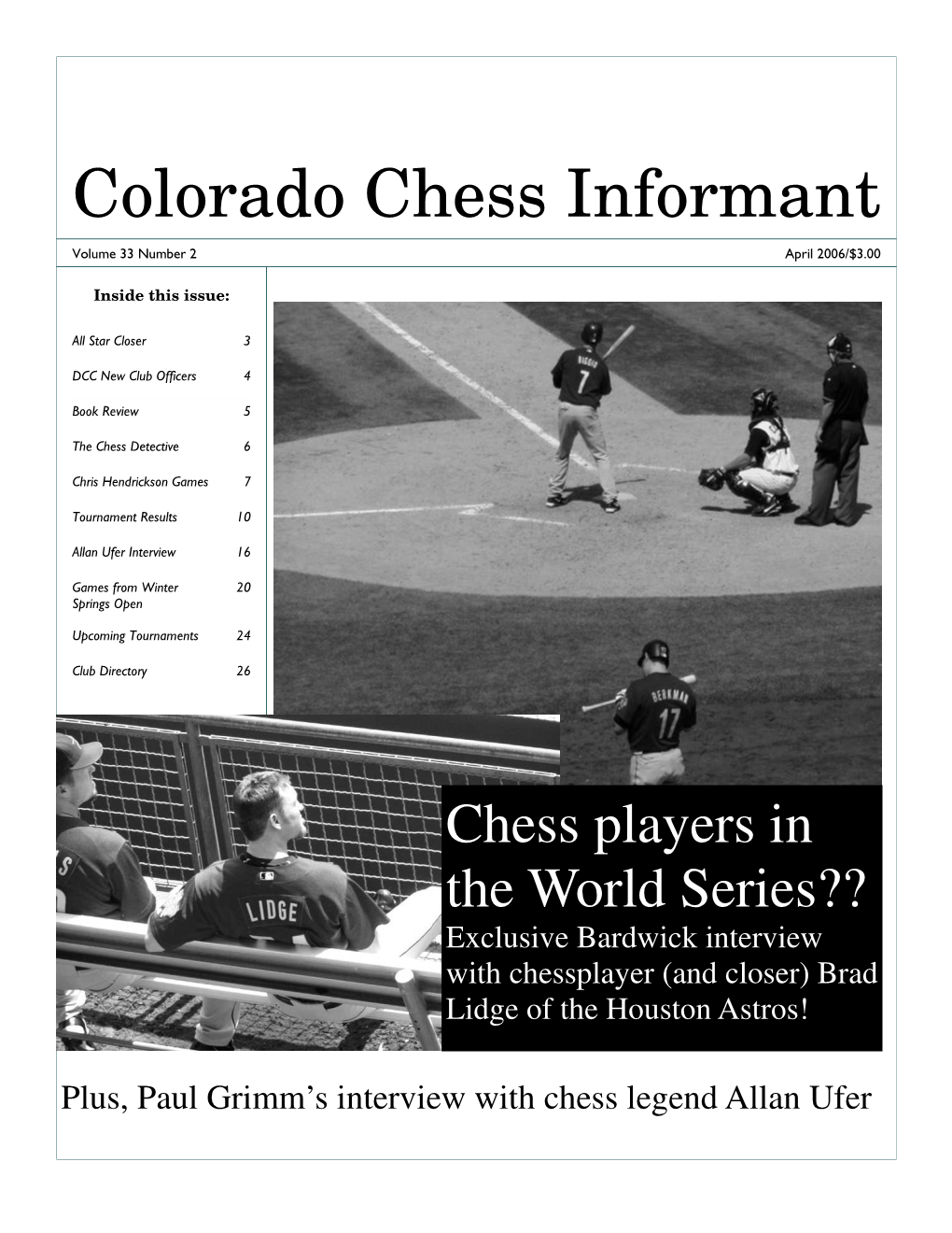 Colorado Chess Informant 1-2006