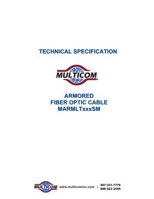 Technical Specification Armored Fiber Optic Cable