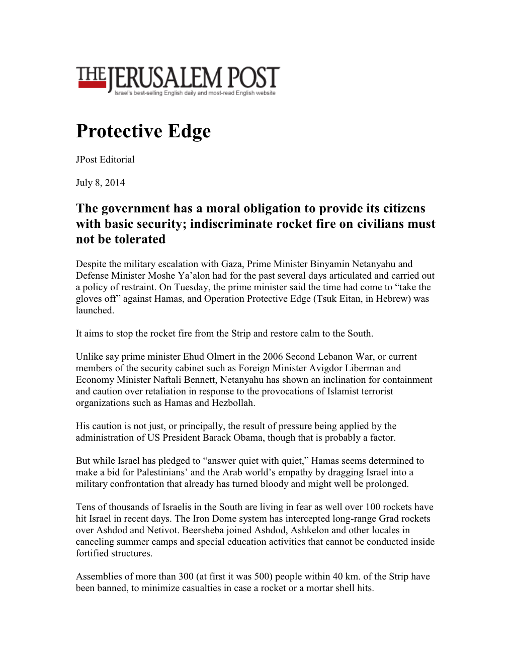 Protective Edge