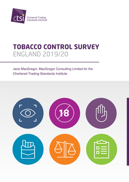 Tobacco Control Survey, England 2019-2020