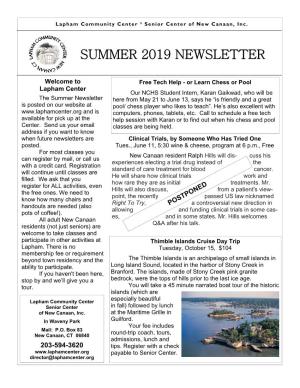 Summer 2019 Newsletter.Pub