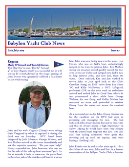 Babylon Yacht Club News