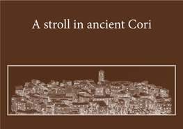 A Stroll in Ancient Cori Foreword