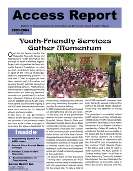 Youth-Friendly Services Gather Momentum