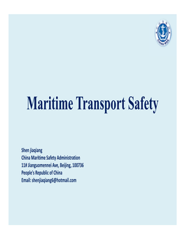 Maritime Transport Safety