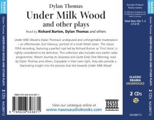 UNDER MILK WOOD and OTHER PLAYS Audiobooks 2 Cds NA288712 Ds Audiobooks Ltd