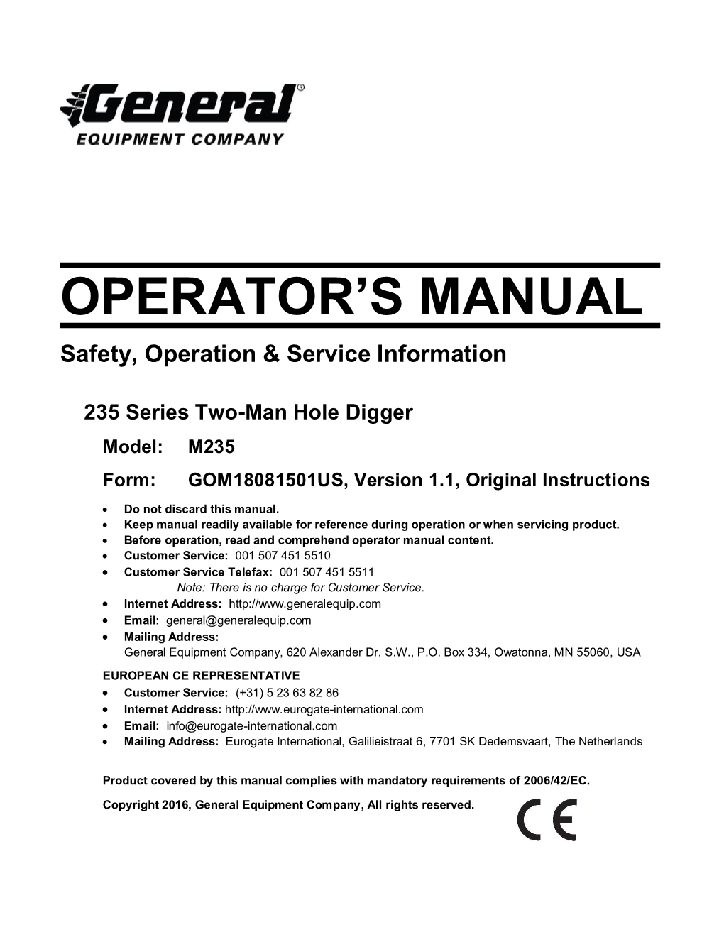 Operator's Manual