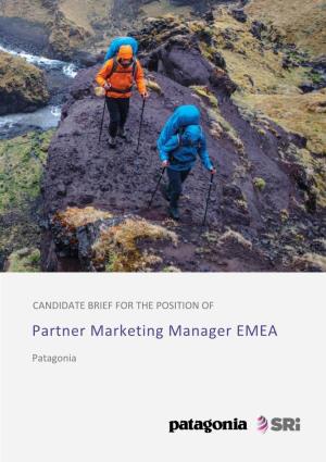 Partner Marketing Manager EMEA