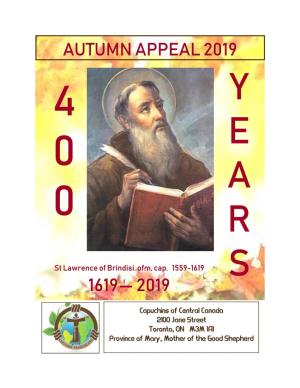 Autumn Appeal 2019 4 Y 0 E a 0 R