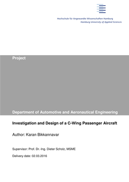 Investigation and Design of a C-Wing Passenger Aircraft