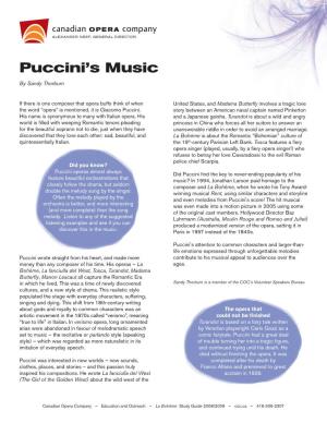 Puccini's Music