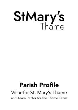 Parish Profile Vicar for St