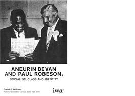 Aneurin Bevan and Paul Robeson