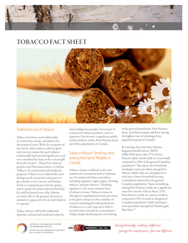 Tobacco Fact Sheet