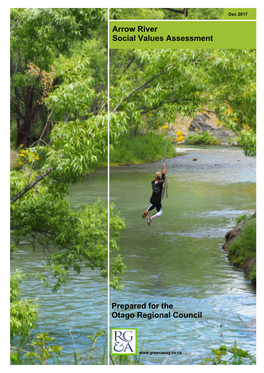 Arrow River Social Values Assessment Prepared for the Otago