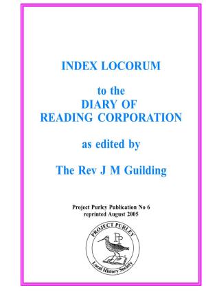 Diary of Reading Corporation
