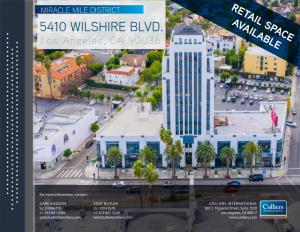 5410 WILSHIRE BLVD. AVAILABLE Los Angeles, CA 90036