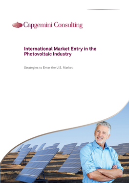 International Market Entry in the Photovoltaic Industry