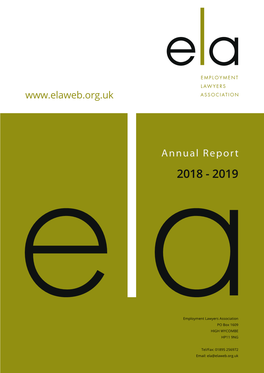 ELA Annual Report