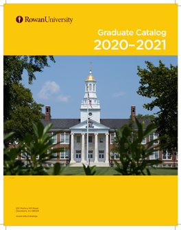 2020-2021 Graduate Catalog