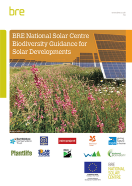 Biodiversity Guidance for Solar Developments