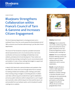 Bluejeans Strengthens Collaboration Within France's Council of Tarn