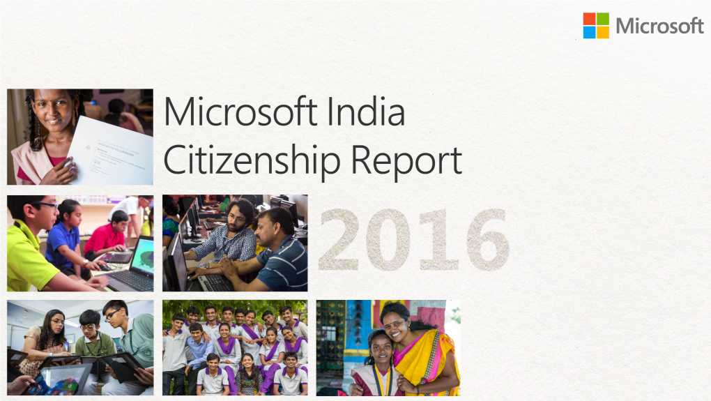 1.2. Citizenship at Microsoft India 1.3