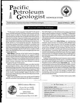 Pacific Petroleum Geologist NEWSLETTER