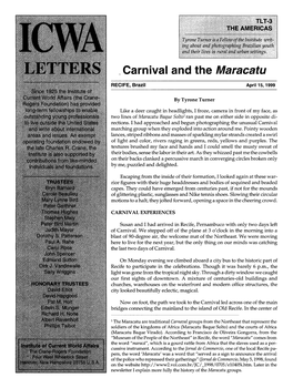 Carnival and the Maracatu